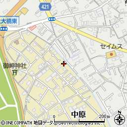 岡山県総社市中原854-4周辺の地図
