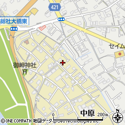 岡山県総社市中原854-7周辺の地図