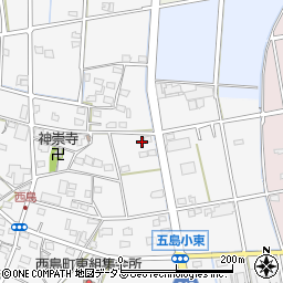 静岡県浜松市中央区西島町279周辺の地図