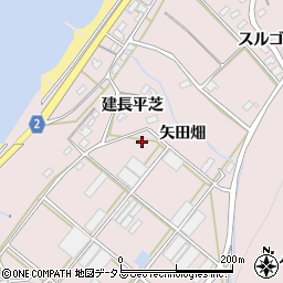 愛知県田原市野田町（平芝）周辺の地図