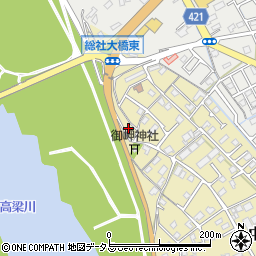 岡山県総社市中原989-1周辺の地図