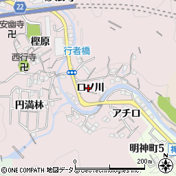 兵庫県神戸市須磨区妙法寺口ノ川14周辺の地図