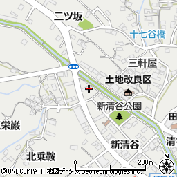 愛知県田原市田原町新清谷21周辺の地図