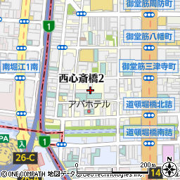 UMIYA ROCKCLUB 心斎橋 難波周辺の地図