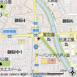 大阪市信用金庫東大阪支店周辺の地図