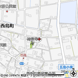 静岡県浜松市中央区西島町225周辺の地図