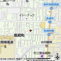 大阪府東大阪市鷹殿町6-6周辺の地図