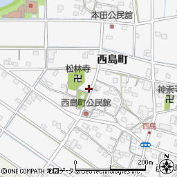 静岡県浜松市中央区西島町635周辺の地図