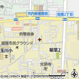 大阪府東大阪市稲葉2丁目2-3周辺の地図