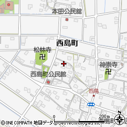 静岡県浜松市中央区西島町561周辺の地図