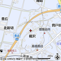 愛知県田原市豊島町榎沢83-2周辺の地図