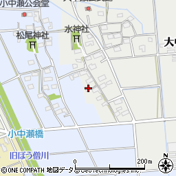 静岡県磐田市大中瀬217周辺の地図
