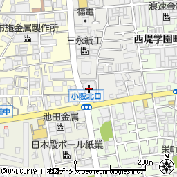 株式会社中部コーポレーション　大阪営業所・フード機器事業部周辺の地図
