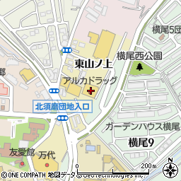 兵庫県神戸市須磨区多井畑東山ノ上11-1周辺の地図