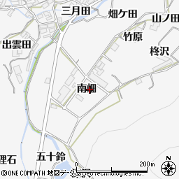 愛知県田原市仁崎町南畑周辺の地図