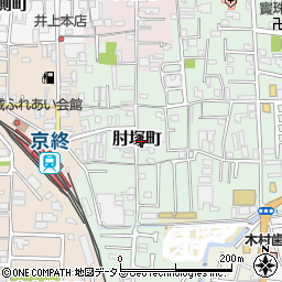 奈良県奈良市肘塚町周辺の地図
