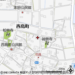 静岡県浜松市中央区西島町582周辺の地図