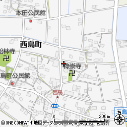 静岡県浜松市中央区西島町220周辺の地図