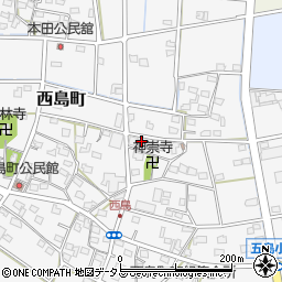 静岡県浜松市中央区西島町221周辺の地図