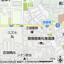 三田医院周辺の地図