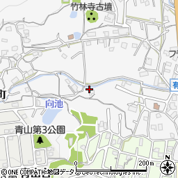 奈良県生駒市有里町周辺の地図