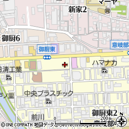 セブンイレブン東大阪御厨東１丁目店周辺の地図
