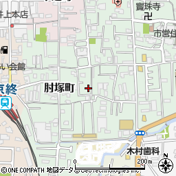 奈良県奈良市肘塚町172周辺の地図
