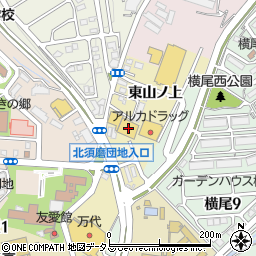 兵庫県神戸市須磨区多井畑東山ノ上13-31周辺の地図