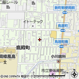 大阪府東大阪市鷹殿町6-23周辺の地図
