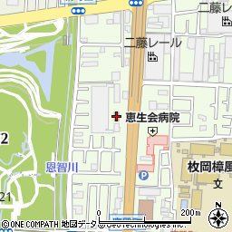 ファミリーマート東大阪鷹殿町店周辺の地図