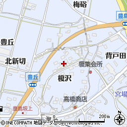 愛知県田原市豊島町榎沢87周辺の地図