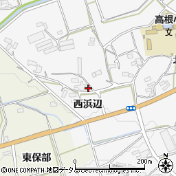 愛知県豊橋市西七根町西浜辺周辺の地図