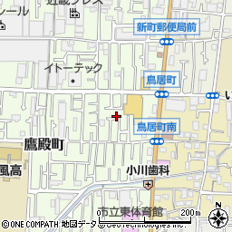 大阪府東大阪市鷹殿町5周辺の地図