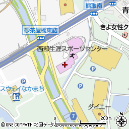 奈良市西部生涯スポーツセンター周辺の地図