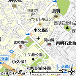 松蔭塾　西明石校周辺の地図