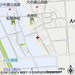 静岡県磐田市大中瀬216周辺の地図