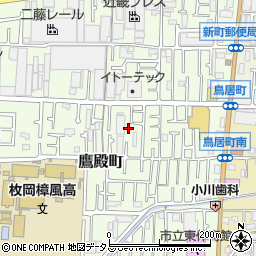 大阪府東大阪市鷹殿町7-24周辺の地図