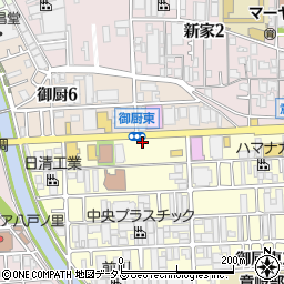 ビジネスレンタリース東大阪センター周辺の地図