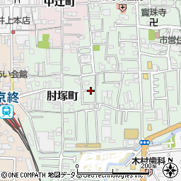 奈良県奈良市肘塚町172-2周辺の地図