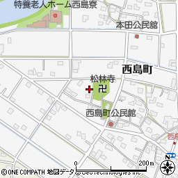 静岡県浜松市中央区西島町620周辺の地図