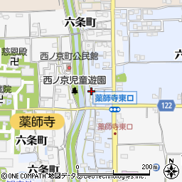 奈良県奈良市六条町282周辺の地図