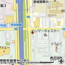 ウエルシア薬局東大阪西岩田店周辺の地図