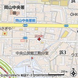 浜本町周辺の地図