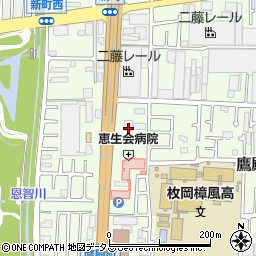大阪府東大阪市鷹殿町21周辺の地図