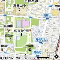 大阪府大阪市天王寺区真田山町周辺の地図
