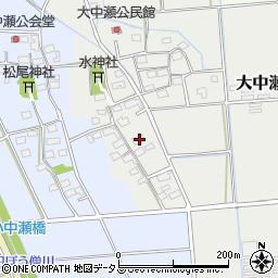 静岡県磐田市大中瀬315周辺の地図