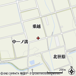 愛知県豊橋市高塚町乗越周辺の地図