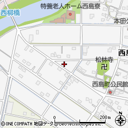 静岡県浜松市中央区西島町653周辺の地図