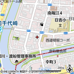 大阪府大阪市西区南堀江4丁目25-2周辺の地図