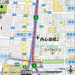 グロース西心斎橋ビル周辺の地図